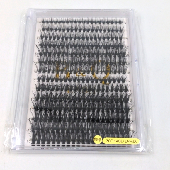 B&Q Lash Clusters 30D+40D D-9-16 MIX Individual Lashes 280 Clusters Manga - Picture 6 of 13